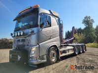 Volvo FH 500 TC Euro 6 Tridem lastväxlare plogutrustad krokb