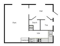 Bostad uthyres - lägenhet i Nyhamnsläge - 1 rum, 31m²