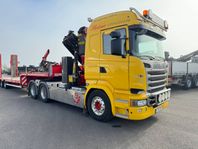 Dragbil Scania r520 6x4 med kran o jib