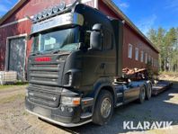 Lastbil Scania R500 med trailer Hafo