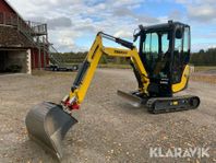 Minigrävare Yanmar SV18 med flera skopor