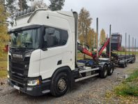 Scania R650 Timmerbil med Kran