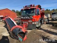 Kranbil Scania 94G Plogutrustad