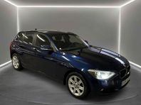 BMW 118 d 143hk Steptronic/ Skinn/ 1-Ägare/ Nybesiktad