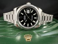 Rolex Datejust II 41mm 116300 Svart Fullset Toppskick 2016