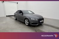 Audi A4 Sedan TFSI Q 252hk S-Line Svart-optik Cockpit Navi