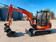 Kubota KX101-3 minigrävare, rototilt, svensksåld