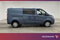 Ford Transit Custom Crew Van L2 Ny-Kamrem Värmare Drag MOMS