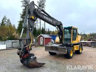 Hjulgrävare Volvo EW160B , med 6 st redskap