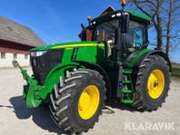 Traktor John Deere 7250R med frontlyft