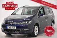 Volkswagen Sharan 2.0 TDI KAMPANJ 4M Premium 7-sits Pano B-k