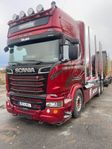 Scania R730 V8 6x4 Timmerekipage med kran + Vagn Euro6