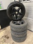 Volvo V70 V50 V60 S60 Enzo svart Alu VINTERHJUL DUBB 16” tum