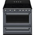 SMEG 90cm spis induktion  -   Slate Grey