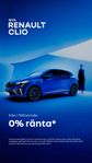 Renault Clio Räntekampanj 0% ränta vid Billån!