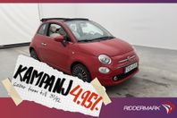 Fiat 500C 1.2 69hk Lounge Sensorer Farthålla 4,95% Ränta