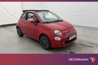 Fiat 500C 1.2 69hk Lounge Sensorer Farthållare 0,53l/Mil