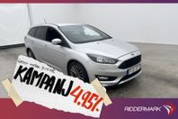 Ford Focus Kombi EcoBoost 125hk ST-Line Kamera 4,95% Ränta