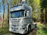 Dragbil Scania R580 med Max100 trailer