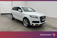 Audi Q7 TDI Q 245hk S-Line 7-sits Pano Värm BOSE Kamera Navi