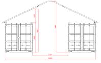 Skärmtak för container/ containertak