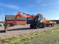 Hjulgrävare med vagn Hitachi ZX 140W