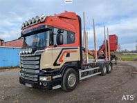 Timmerbil, Scania R580, Loglift kran