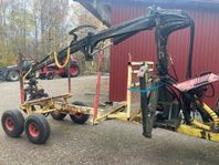 Skogskärra med hydraulkran MOMSFRI