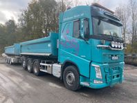 Volvo FH13 500Hk 8x4 Tridem lastväxlare + plog