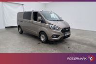 Ford Transit Custom CrewVan L2 Värmare Drag CARPLAY Moms