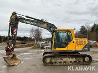 Grävmaskin Volvo EC140B LC med tiltrotator oc