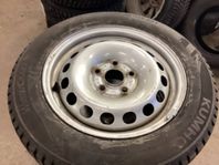 Vinterhjul dubbade 15 tum VW 5x112