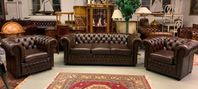 Engelsk chesterfield soffgrupp