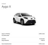 Toyota Aygo X 1.0 Beställningsvara