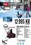 Toro Power Clear E21 Batteridriven snöslunga