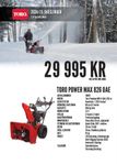 Toro Power Max 826 OAE Snöslunga