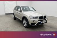 BMW X3 xDrive20d 190hk Sensorer Halvskinn Farthållare