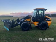 Hjullastare JCB 409 Vikplog & Sandspridare