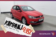 Volkswagen Polo 1.2 TSI 90hk M/K-Värmare Låg-ska 4,95% Ränta