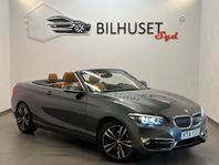 BMW 218 i Cab 136hk Läder/Navi/Krok/Keyless/1Brukare