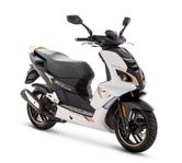 Peugeot Speedfight 4 Pure White/Gold 4-takt