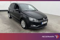 Volkswagen Polo TSI 90hk Bluetooth 0,47l/mil Låg-Årsskatt