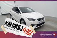 Seat Ibiza 1.0 EcoTSI 115hk FR CarPlay Sensorer 4,95% Ränta