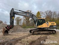 Bandgrävare Volvo EC250DL GPS / 4 redskap