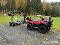 Fyrhjuling Suzuki Kingquad 4x4 500AXi med sko