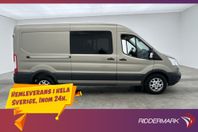 Ford Transit 350 CrewVan L3H2 Värm Drag B-Kamera 2xDörr MOMS