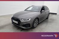 Audi A4 Avant 40 TDI Q 204hk S-Line Matrix D-värm Navi Drag