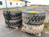 Michelin 4 st beg 600 breda däck m fälg till Volvo L70H