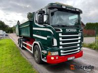 SCANIA R480 6X4 Lastväxlare + flak Nybesiktigad! , tandem /