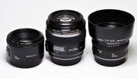 Canon EF & EF-S 60/2,8 50/1,8 35/2,0 40/2,8